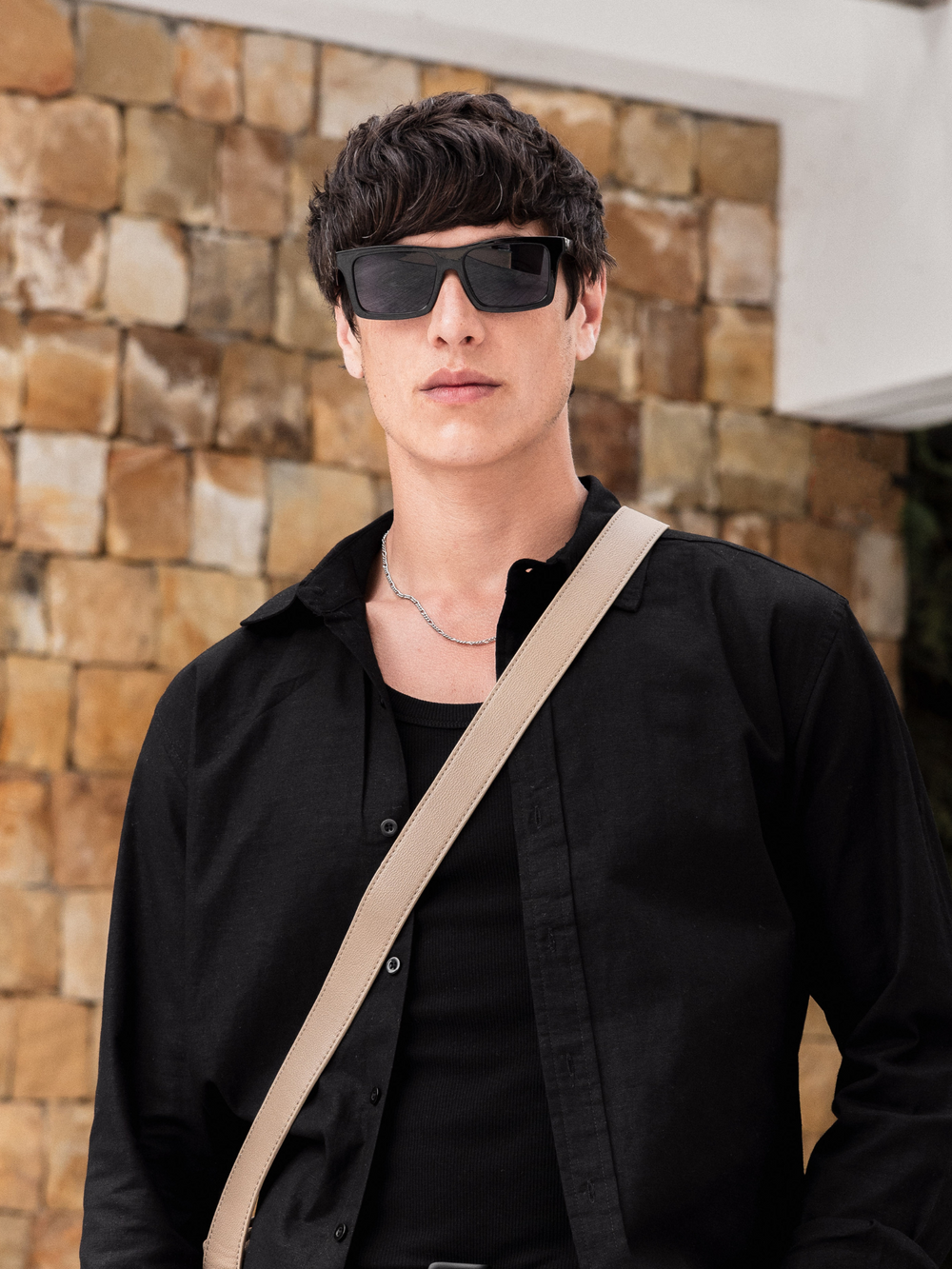 CAPO Rectangle Sunglasses - Black