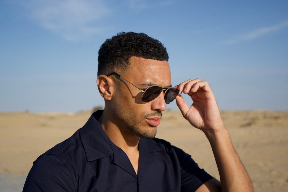 Capo Aviator Sunglasses - Gold